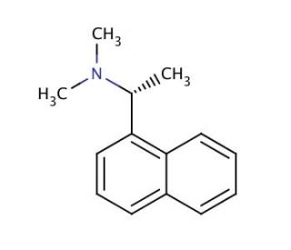 (S)-(&minus;)-N,N-Dimethyl-1-(1-naphthyl)ethylamine (CAS 121045-73-6) - chemical structure image