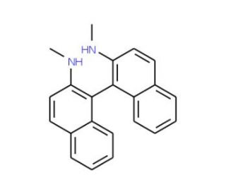 (S)-N,N&prime;-Dimethyl-1,1&prime;-binaphthyldiamine (CAS 666175-40-2) - chemical structure image