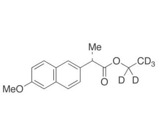 (S)-Naproxen Ethyl-d5 Ester (CAS 31220-35-6) - chemical structure image