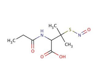 S-Nitroso-N-propionyl-D,L-penicillamine (CAS 225233-98-7) - chemical structure image