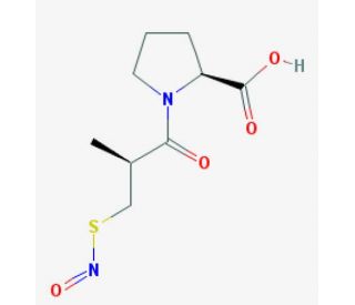S-Nitrosocaptopril (CAS 122130-63-6) - chemical structure image