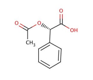 (S)-(&plus;)-O-Acetylmandelic acid (CAS 7322-88-5) - chemical structure image