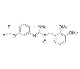 (S)-(&minus;)-Pantoprazole Sodium Salt - chemical structure image