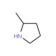 (S)-(+)-2-Methylpyrrolidine (CAS 59335-84-1) - chemical structure image