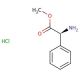(S)-(+)-2-Phenylglycine methyl ester hydrochloride (CAS 15028-39-4) - chemical structure image