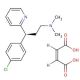 S-(+)-Chlorpheniramine maleate salt (CAS 2438-32-6) - chemical structure image