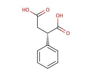 (S)-(&plus;)-Phenylsuccinic acid (CAS 4036-30-0) - chemical structure image