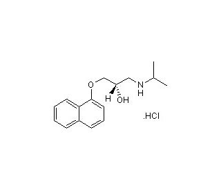 S(&minus;)-Propranolol hydrochloride (CAS 4199-10-4) - chemical structure image