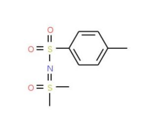 S,S-Dimethyl-N-(p-toluenesulfonyl)sulfoximine (CAS 22236-45-9) - chemical structure image
