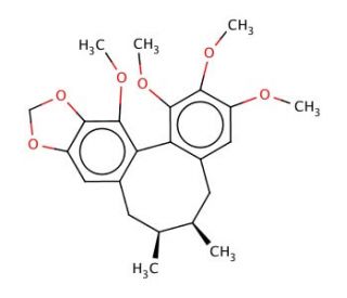 S(&minus;) Schisandrin B (CAS 61281-37-6) - chemical structure image