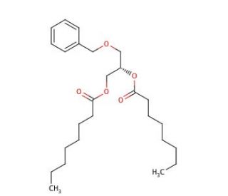 (S)-sn-1,2-Dioctanoyl-3-benzylglycerol - chemical structure image