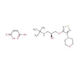 (S)-Timolol Maleate (CAS 26921-17-5) - chemical structure image