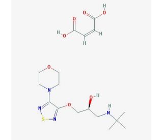 (S)-(&minus;)-Timolol Maleate (CAS 50929-98-1) - chemical structure image