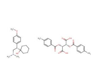 S-Venlafaxine-di-p-toluoyl-L-tartrate Salt (CAS 272788-02-0) - chemical structure image