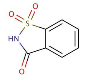 Saccharin (CAS 81-07-2) - chemical structure image