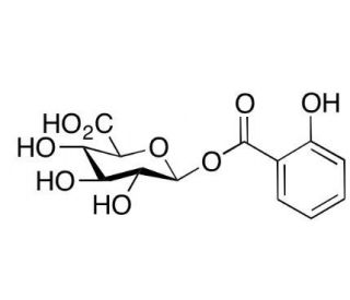 Salicylic acid acyl-&beta;-D-glucuronide (CAS 29315-53-5) - chemical structure image