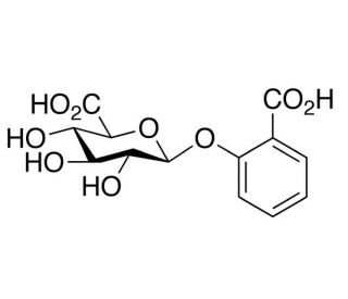 Salicylic Acid &beta;-D-O-Glucuronide (CAS 7695-70-7) - chemical structure image