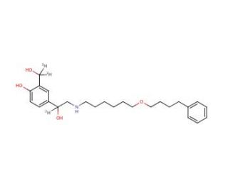 Salmeterol-d3 (CAS 497063-94-2) - chemical structure image