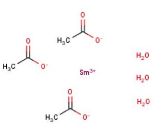 Samarium Acetate Trihydrate (CAS 17829-86-6) - chemical structure image