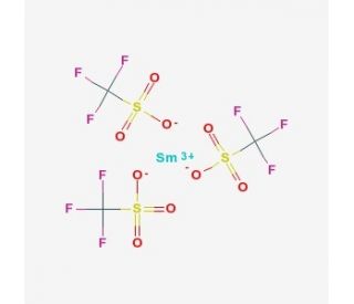 Samarium(III) trifluoromethanesulfonate (CAS 52093-28-4) - chemical structure image