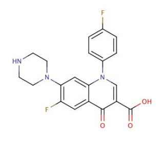 Sarafloxacin (CAS 98105-99-8) - chemical structure image