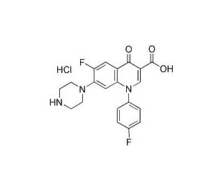 Sarafloxacin hydrochloride (CAS 91296-87-6) - chemical structure image