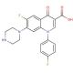 Sarafloxacin hydrochloride trihydrate (CAS 91296-87-6 (anhydrous)) - chemical structure image