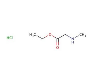 Sarcosine ethyl ester hydrochloride (CAS 52605-49-9) - chemical structure image