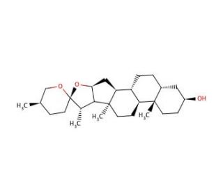 Sarsasapogenin (CAS 126-19-2) - chemical structure image