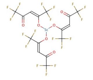 Scandium(III) hexafluoroacetylacetonate (CAS 18990-42-6) - chemical structure image