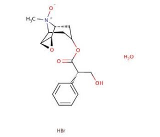 Scopolamine N-Oxide Hydrobromide Monohydrate (CAS 6106-81-6) - chemical structure image