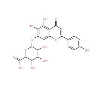 Scutellarin (CAS 27740-01-8) - chemical structure image