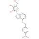 Se-(p-Nitrobenzyl)-6-selenoinosine (CAS 40144-12-5) - chemical structure image