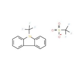 Se-(Trifluoromethyl)dibenzoselenophenium trifluoromethanesulphonate (CAS 129922-33-4) - chemical structure image