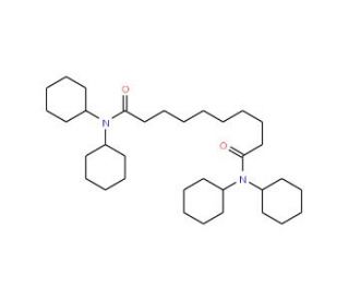 Sebacoyl biscyclohexylamide (CAS 5426-13-1) - chemical structure image