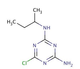 Sebuthylazin-desethyl (CAS 37019-18-4) - chemical structure image