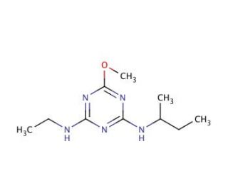 Secbumeton (CAS 26259-45-0) - chemical structure image