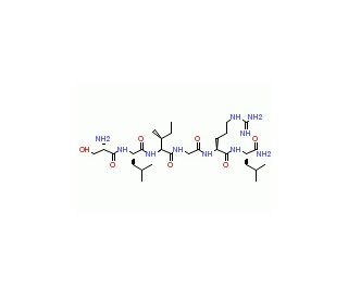 Ser-Leu-Ile-Gly-Arg-Leu-amide trifluoroacetate salt (CAS 171436-38-7 (non-salt)) - chemical structure image