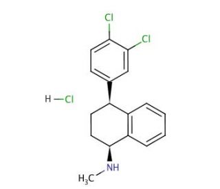 Sertraline hydrochloride (CAS 79559-97-0) - chemical structure image