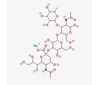 Sialyl Lewis x, Sodium Salt (CAS 98603-84-0) - chemical structure image