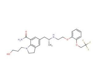 Silodosin (CAS 160970-54-7) - chemical structure image