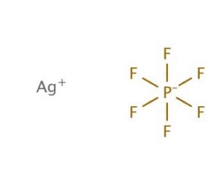 Silver hexafluorophosphate (CAS 26042-63-7) - chemical structure image