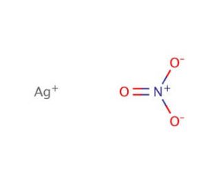 Silver nitrate (CAS 7761-88-8) - chemical structure image
