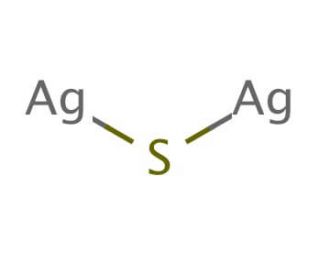 Silver sulfide (CAS 21548-73-2) - chemical structure image
