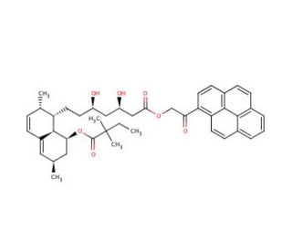 Simvastatin, 1-Pyreneacetyl Ester (CAS 193682-18-7) - chemical structure image