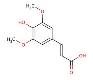 Sinapic acid (CAS 530-59-6) - chemical structure image