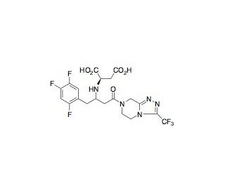 Sitagliptin maleate adduct - chemical structure image