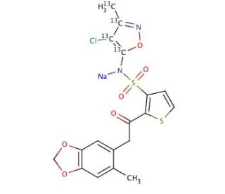 Sitaxsentan-13C4 Sodium - chemical structure image