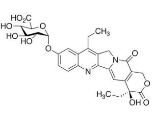SN-38 Glucuronide (CAS 121080-63-5) - chemical structure image