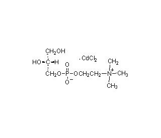 sn-Glycero-3-phosphocholine 1:1 cadmium chloride adduct (CAS 64681-08-9) - chemical structure image